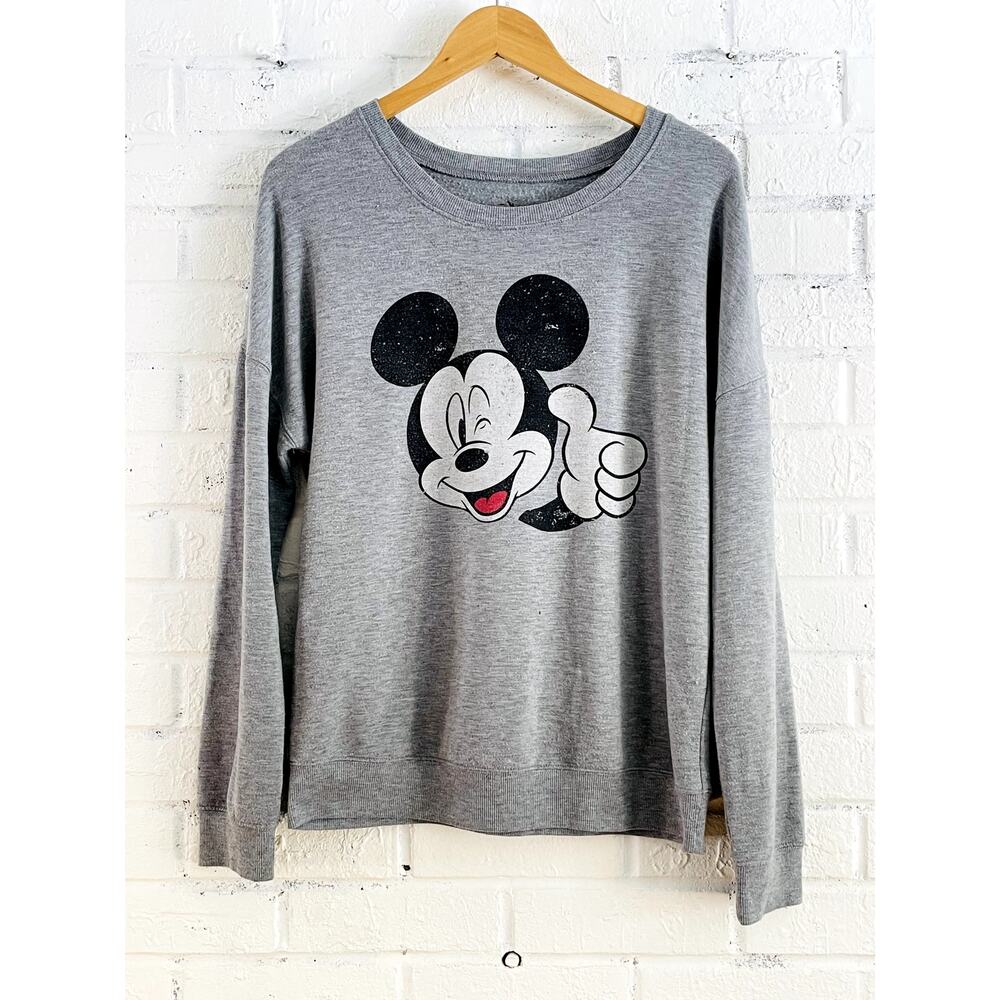 Disney Mickey Mouse Graphic Sweatshirt Women’s Dropped Shoulder Size M